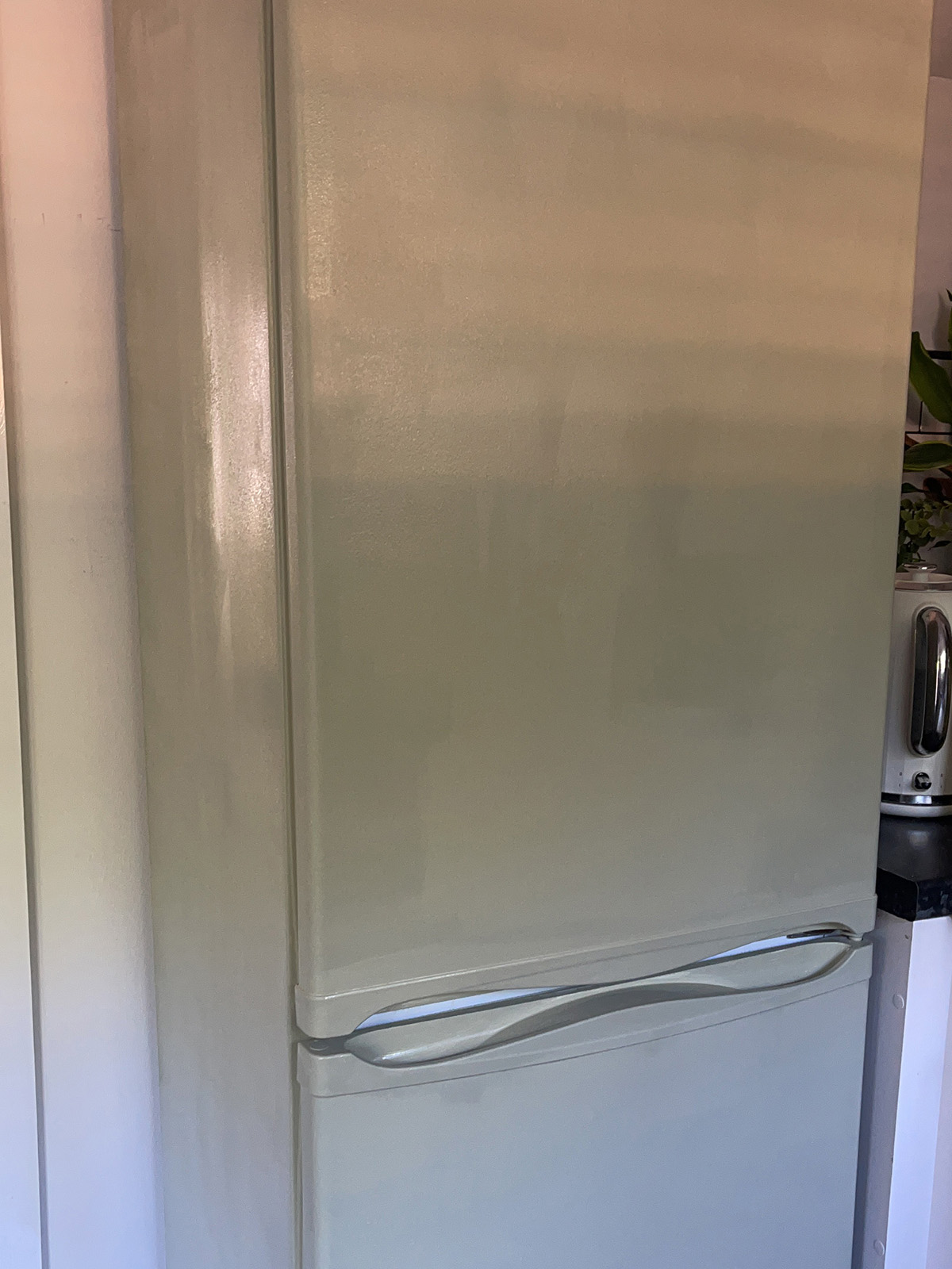 diy fridge makeover painting paint magnet sign painted refrigerator