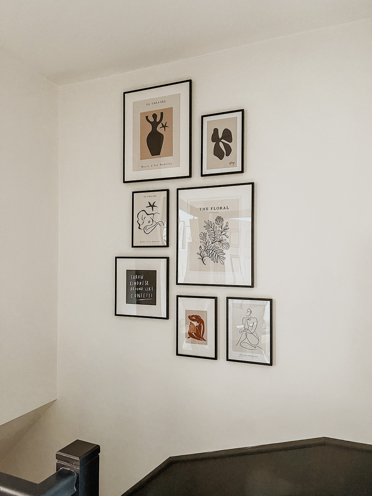 how to create a gallery wall lounge picture frames framed prints assortment colours