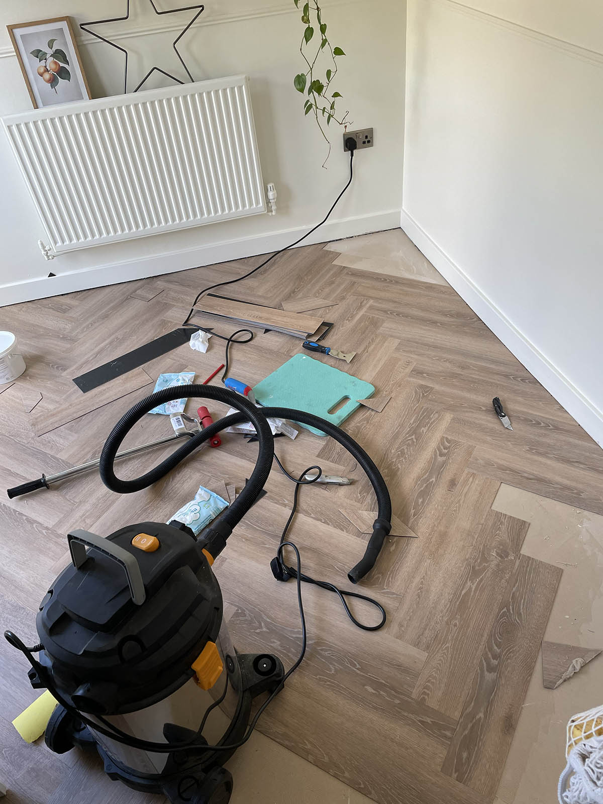 Harvey Maria flooring renovation lvt herringbone floor