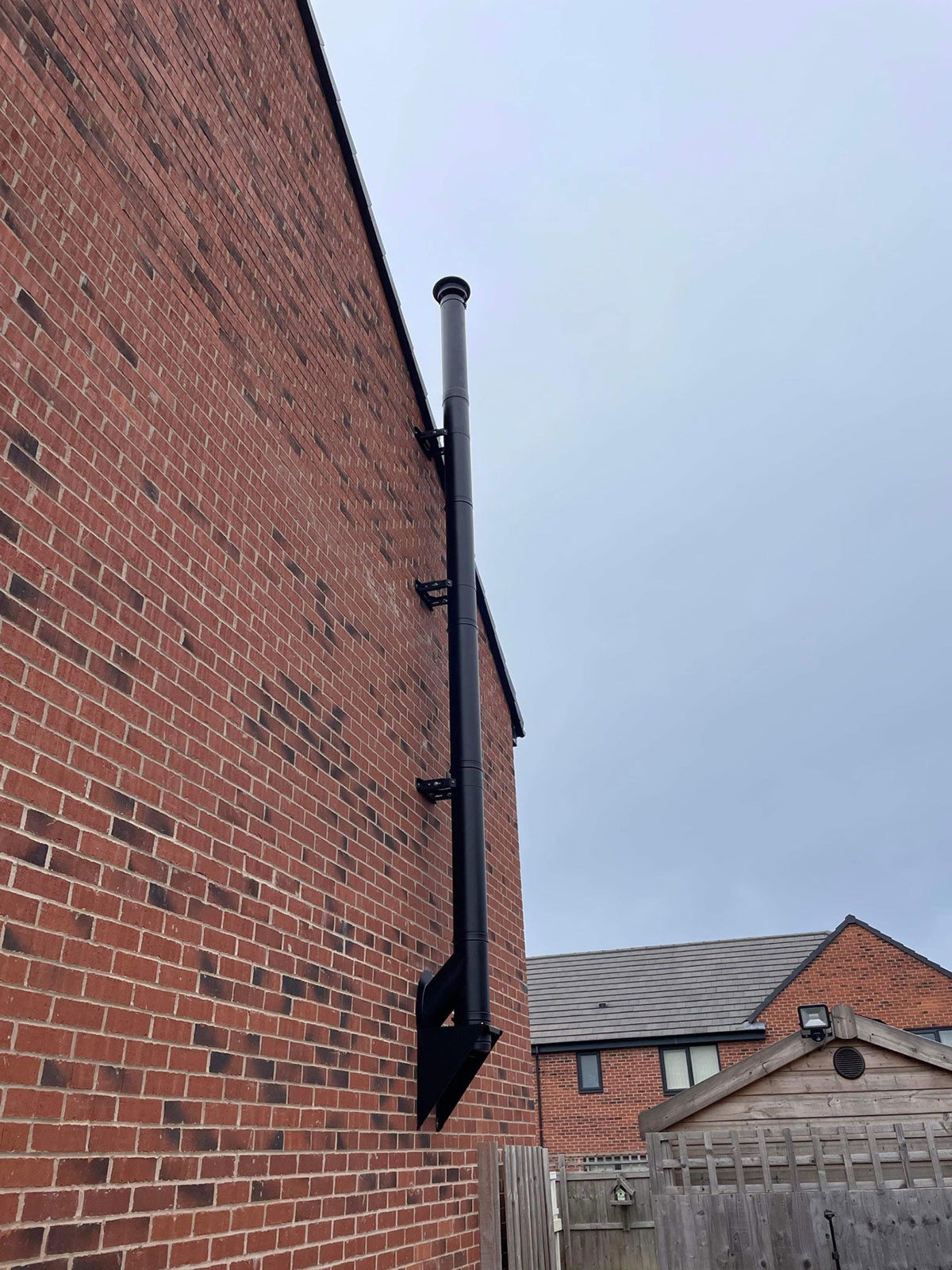 log burner installation new build fireplace install home renovation house chimney breast