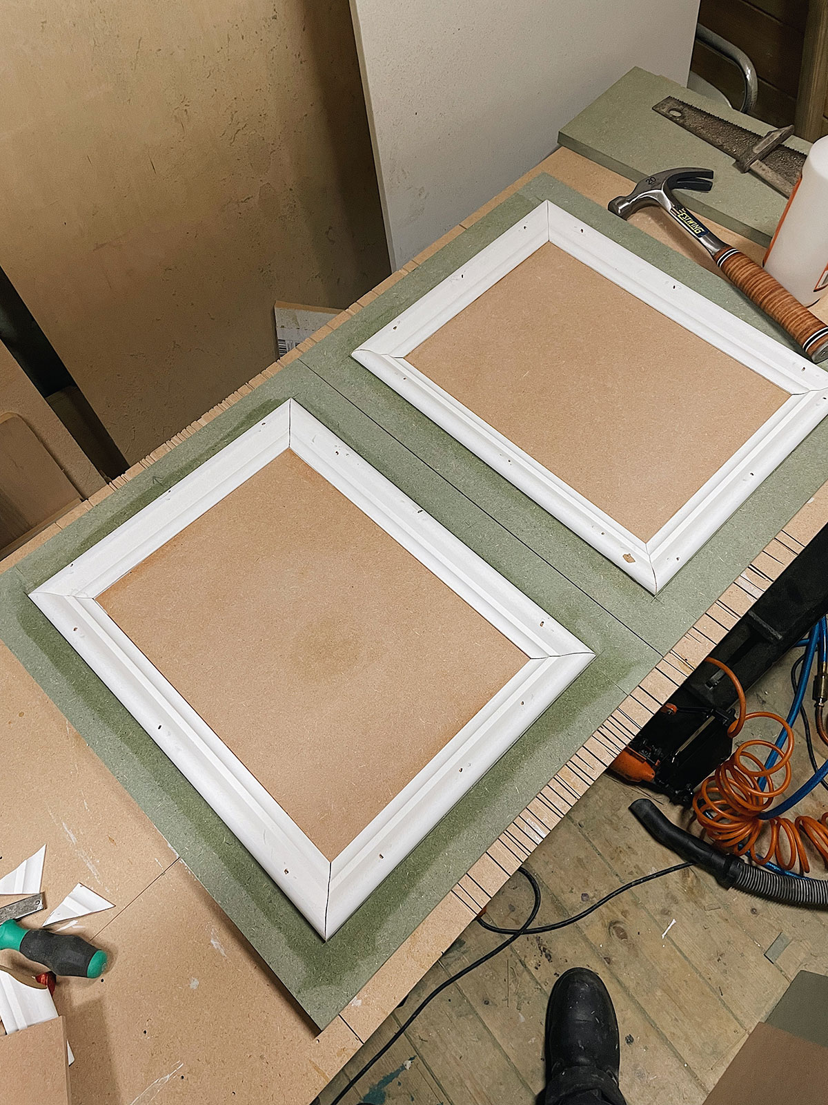 the process of building our alcove units