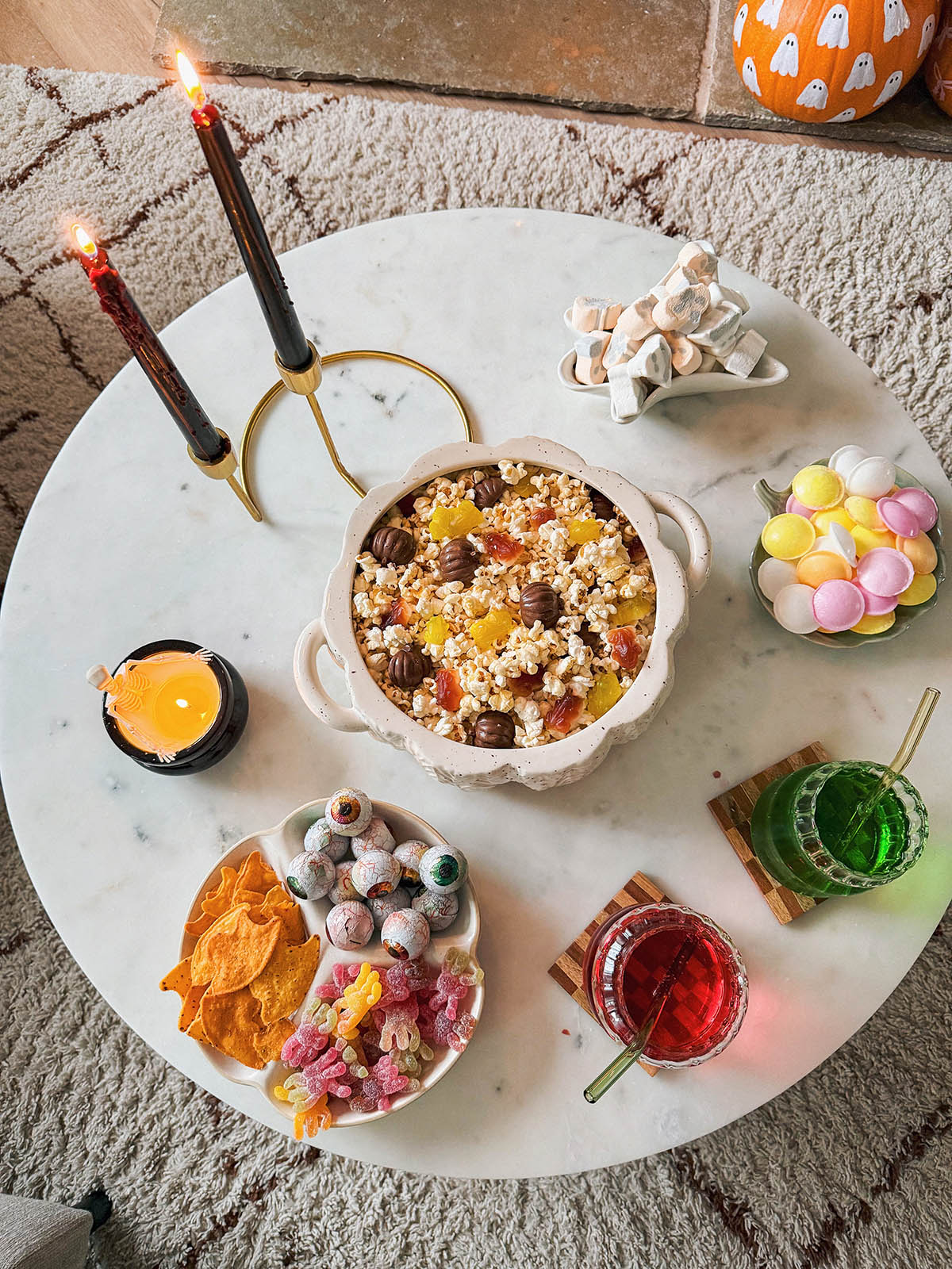 Halloween movie set up