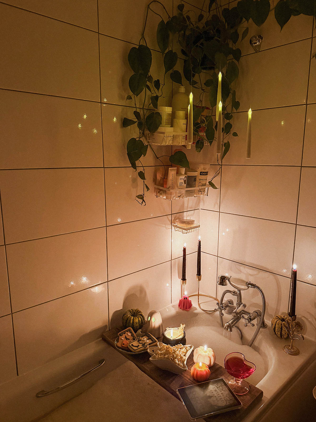 halloween themed bath