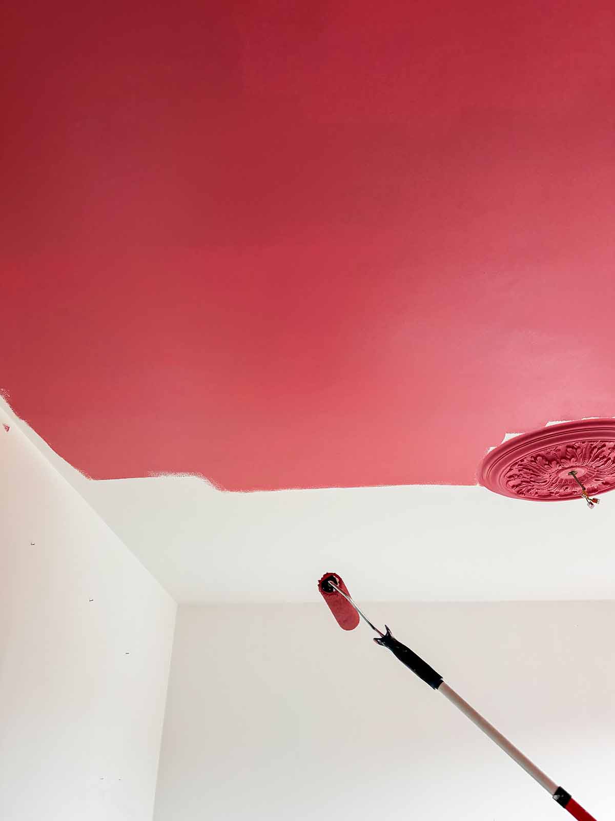 bedroom makeover renovation colour drenching panelling